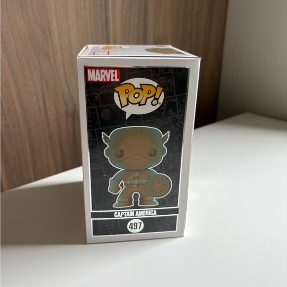Funko Pop Bronze Captain America Figure - # 497 - Picture 2 of 6